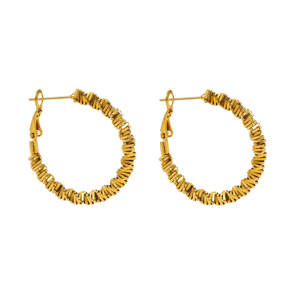 These Hackney Nine Springdale earrings bring timeless sophistication to any occasion.&nbsp; Engineered for everyday wear, they're nickel-free, hypoallergenic, tarnish-resistant, and fully waterproof—so you can confidently wear them from morning meetings to evening celebrations.