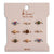The K'lani Terra hair tie rings combine style and function in one versatile pack. This set of 9 stretchy rings work as finger rings or hair ties, perfect for securing small sections or braids. Warm neutral tones with gold accents, pearls, and earthy stones look beautiful stacked or worn in your hair.
