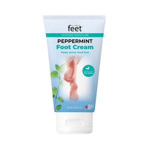 Take care of your feet with All About Feet Foot Cream - Peppermint! Enriched with Sweet Almond Oil, Glycerin, Aloe and Peppermint Oil, this cream helps to soothe, soften, freshen and invigorate tired, weary feet. Made without harsh chemicals, parabens, dyes or mineral oils to enjoy refreshed feet.