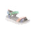 Experience ultimate comfort with the Rieker V8401-90 Multi trekking sandals. Featuring crossed straps and a secure hook and loop fastener, these white sandals provide exceptional support for all-day wear. The ultra-lightweight, flexible sole paired with an extra-soft removable footbed delivers unmatched walking comfort. Designed with a slim E 1/2 fit for added stability and machine-washable for effortless maintenance.