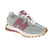 New Balance W3277BS women's athletic sneaker in grey multi. Combines mesh and suede upper with mesh lining for breathability. Features a removable microfiber insole designed for orthotic support, flatform heel, and almond toe shape. Lace-up closure with rubber outsole. True to size, perfect for walking and everyday wear.