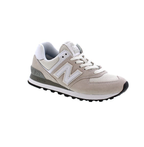 Introducing the New Balance WL574EVW - the most iconic and versatile shoe ever made. Combining durability and comfort, this hybrid road/trail design was built on a wider last for a perfect fit. Don't settle for just one feature- the 574 offers a reliable, uncomplicated mix of everything you need in a shoe.