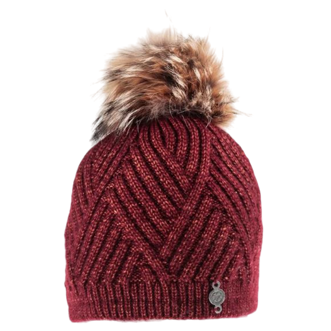 Stay warm with the Harricana Chevron Beanie and Mitt Set in Red, a coordinated duo designed for cold-weather comfort. The matching beanie and mittens feature a striking chevron pattern crafted from yarn with a subtle metallic finish that catches the light. Both pieces are lined with soft fleece for enhanced warmth and insulation. This practical set eliminates the need to mix and match accessories while delivering both style and functionality for winter outings.