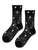 Hansel From Basel Rosebud Sheer Crew Sock - Black