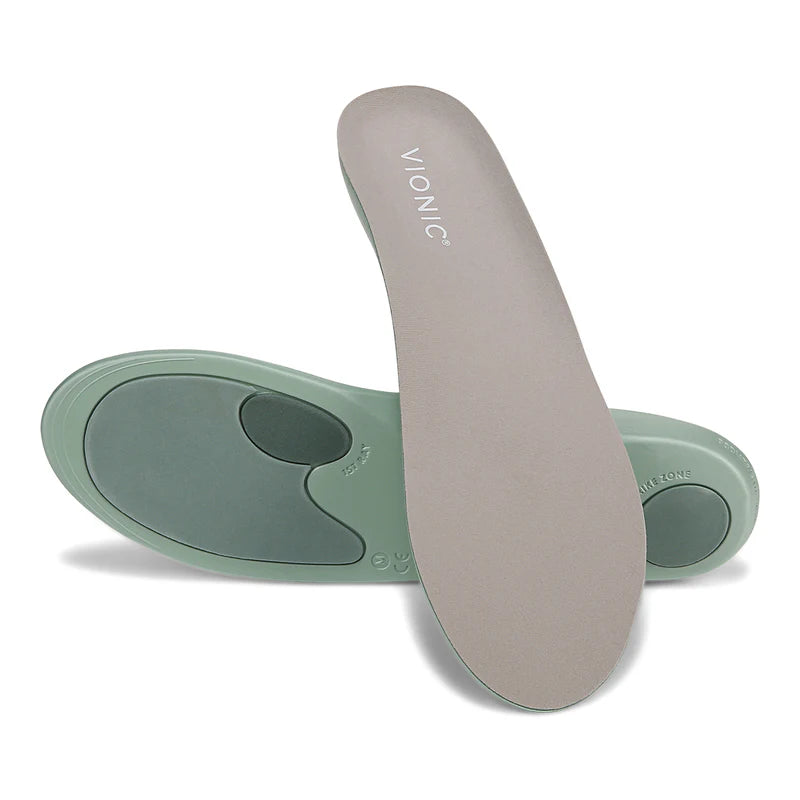 Engineered for all-day comfort, the Vionic Relief Full Orthotic delivers professional-grade arch support in a versatile design. Featuring shock-absorbent technology and an anti-bacterial footbed, these orthotics work seamlessly across seasons—from spring walks to winter activities. The wedge heel style promotes proper alignment while supporting both pronation and high arches, they're the perfect addition to any shoe collection for enhanced stability and pain relief during everyday performance.