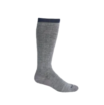 Sockwell Luxe Knee-High socks combine moderate graduated compression with premium comfort. Crafted from 41% Merino wool, 39% nylon, 14% alpaca, and 6% spandex, these knee-highs feature an ultra-light cushion sole for all-day support.