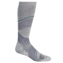 Experience unmatched support with the Sockwell Stabilizer Knee High. Offering firm 20-30 mmHg compression, these socks boost circulation and reduce leg fatigue, helping you stay energized throughout the day. The ultra-light cushion sole delivers exceptional comfort without added weight, while the premium blend of 32% merino wool, 31% rayon from bamboo, 32% nylon, and 5% spandex ensures breathability, durability, and a perfect fit. 