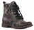 Effortless style meets everyday comfort in the Rieker 74800-25. This versatile brown print ankle boot combines a sleek almond toe silhouette with practical features designed for all-day wear. Leather upper with water-resistant protection keeps your feet dry in light moisture. The removable microfiber footbed and foam midsole deliver cushioning support, while the rubber outsole provides reliable traction. Lace-up entry ensures a secure, customizable fit.