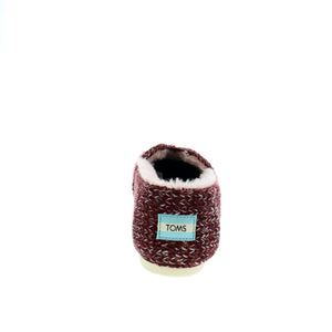 Toms Alpargata - Burgundy Cozy Sweater Knit