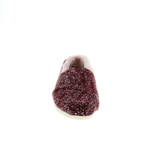 Toms Alpargata - Burgundy Cozy Sweater Knit