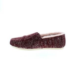 Toms Alpargata - Burgundy Cozy Sweater Knit