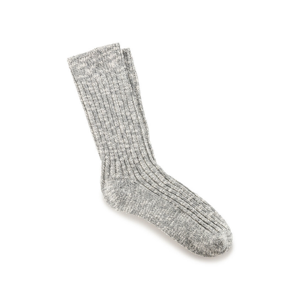 Birkenstock Cotton Slub Sock Men's - Grey White