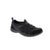 Skechers Breathe Easy Rugged, sporty slip-on features Skechers Relaxed Fit®: Breathe-Easy, Stretch Fit® engineered knit, and synthetic upper is designed with stretch laces and a Skechers Air-Cooled Memory Foam® insole to bring you support that lasts all day.