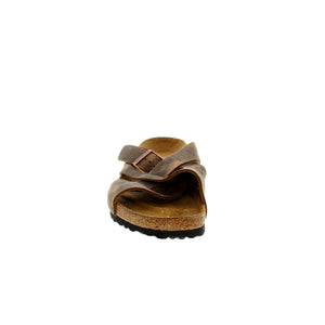 The Birkenstock Lugano sandal is designed with four straps with adjustable buckles and is made from high-quality oiled leather for a natural, rustic design. An anatomically shaped cork-latex footbed keeps your feet supported all day. 