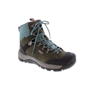 These boots are packed with insulation to keep your feet warm while adventuring in cold temperatures. The aggressively lugged sole has ice-gripping pods to keep you upright and supported on slippery winter terrain.