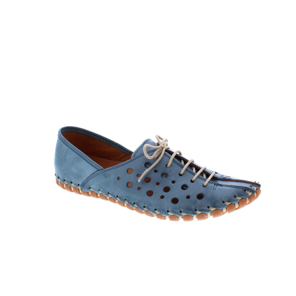 This unique and stylish Volks Walkers shoe will bring in all of the compliments! Featuring a perforated, leather upper and cushioned footbed, you will never want to take these shoes off!
