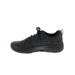 Skechers GO WALK Arch Fit features a Stretch Fit® features an athletic jersey fabric upper, lace-up front with removable Arch Fit® insole and a lightweight ULTRA GO® cushioned midsole.