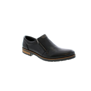 Dress the Rieker 14661-00 dress shoe up or down! Designed with a side zip for easy on/off, these dress shoes will keep your feet comfortable and supported if you're putting in long hours at the office or a night on the town.