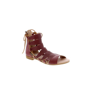 The Sodi Shoes 15Z094-Red sandals for women are perfect for the spring and summer season. These Red gladiator sandals have a heel height of less than one inch. Show off your style with Sodi Shoes.