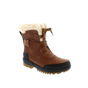 The Tivoli™ IV Parc Boot from Sorel is crafted with a waterproof, full-grain leather upper, shearling collar, microfleece lining and 200g of insulation to keep your feet cozy in the cold. With a molded rubber outsole for traction, these boots will soon be your feet's new best friend!    