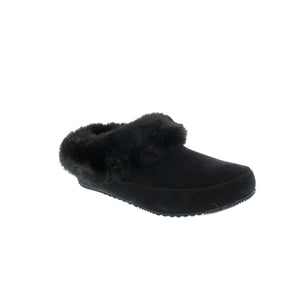 This luxuriously soft suede slipper from Sorel is lined in plush faux fur with a cushy EVA footbed. Built with a tough rubber outsole, you can wear these slippers on your morning coffee run! 
