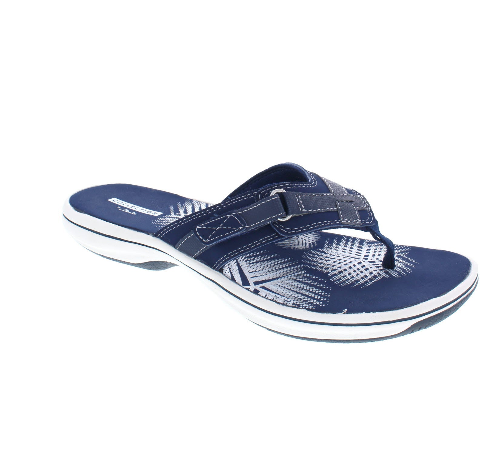 Clarks breeze sea flip flops online blue