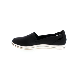 Clarks Breeze Step slip-on features underfoot cushioning, stretch canvas upper, terry cloth lining and is machine washable to keep your shoes looking their best!