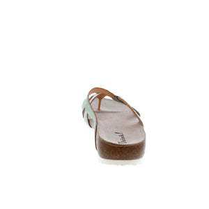 The Julia thong has multiple leather straps and a cute button accent! This sandal is a summer must-have in our books!