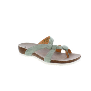 The Julia thong has multiple leather straps and a cute button accent! This sandal is a summer must-have in our books!