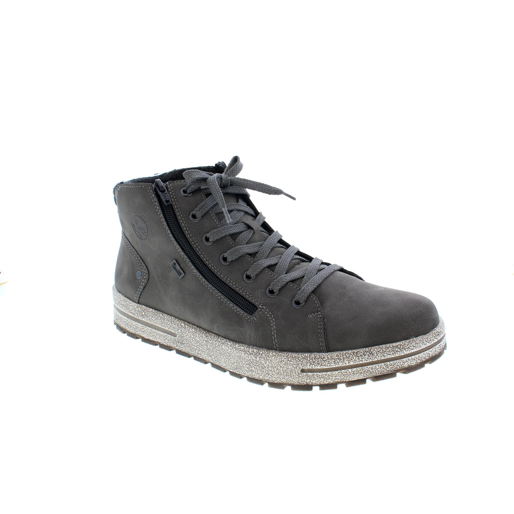 Rieker 30721-45 features a side zipper for easy on/off. Designed with a soft insole, Rieker Tex to keep your feet dry - these practical shoes will keep you supported all day long.