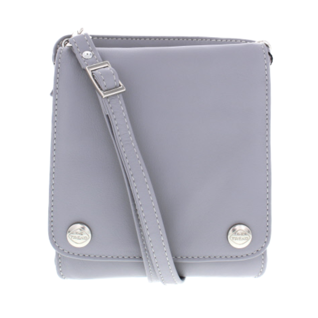 This compact crossbody organizer is one of our favorite, The Trend, handbags! With organization pockets galore, we will be surprised if you misplace anything! 