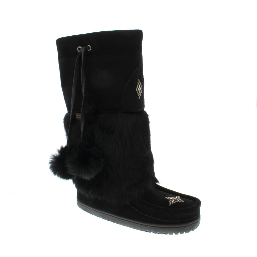 Manitobah Mukluks Waterproof Snowy Owl boot is designed for frigid winters - crafted from a cozy sheepskin footbed and rated to -32C to keep your feet dry all winter.