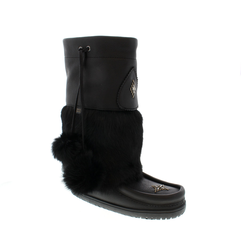 Manitobah Mukluks Waterproof Snowy Owl boot is designed for frigid winters - crafted from a cozy sheepskin footbed and rated to -32C to keep your feet dry all winter.