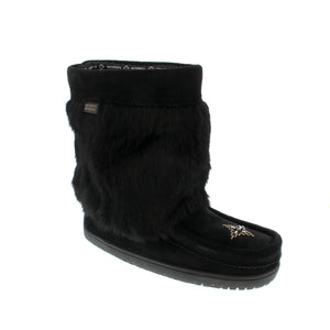Manitobah Mukluks Waterproof Half Mukluk boot is designed for frigid winters - crafted from a cozy sheepskin/shearling footbed to keep your feet dry and cozy all winter.
