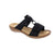 Rieker introduces this highly chic sandal that will complete any outfit! This sandal is easily accessible with its dual velcro straps and will give you a lightweight step.