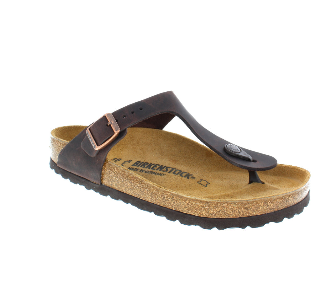The Gizeh is a modern and stylish Birkenstock sandal! Featuring an original Birkenstock footbed and high-quality leather upper, your feet will feel comfortable all day!