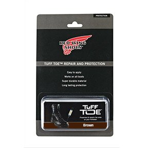 Provide superior toe protection to your work shoes and boots with the super durable Red Wing Tuff Toe™ Repair and Protection. Repair and protect damaged toe areas with A PU adhesive to combat abrasion and chemical/water damage while providing long-term protection. 