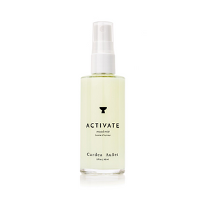 Cardea Auset Body Mist Activate uses a mix of patchouli, lemongrass, and rosemary to give you an extra boost for the senses! 