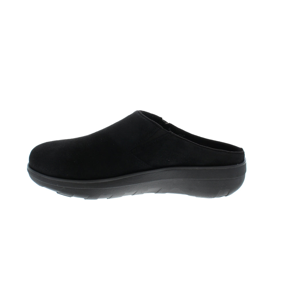 Fitflop Loaff Suede Clog Black Sole City Shoes