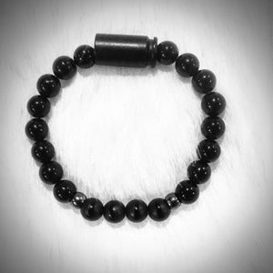 Bullet's N Beads Bracelet - Black Magic