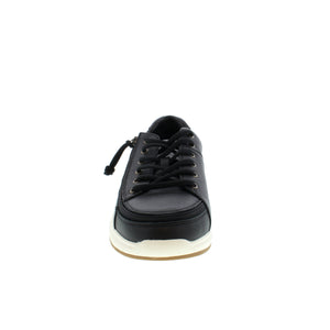 Billy Leather Comfort Low sneaker features a wraparound zipper for quick on and off. These sneakers offer a roomy fit and are crafted from real leather, have removable insoles for a customizable fit, and feature a rubber outsole for traction. 
