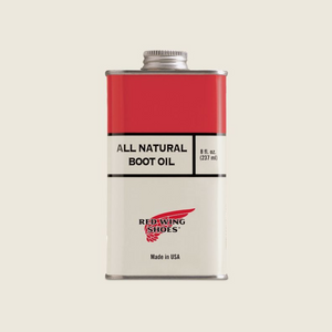 Red Wing Boot Oil is a deep conditioning leather upper oil designed for use in the spring and summer months for optimal maintenance of your boots. Used regularly, this oil will help to extend the life and beauty of your boots from the leading outdoor brand Red Wing.