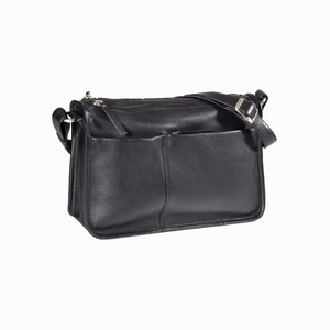 Keep all of your essentials secured fashionably! This purse will keep you organized with numerous pockets, a removable key ring, zippered pockets and an adjustable strap - all while staying on trend. 