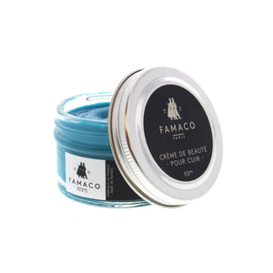 Famaco shoe cream restores color, conditions leather and ensures long-lasting shine. Crafted from various bee and carnauba waxes, natural oils and fats, this shoe cream will leave your footwear looking fully restored!