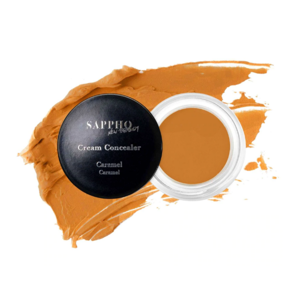 Sappho Concealer is a water-free makeup created with intensely concentrated color-correcting minerals. This concealer camouflages skin discolouration, redness, and dark circles or spots. It has incredible staying power that does not crease with wear and is water-resistant. This feather-light concealer can easily be applied with fingertips or a brush and used with or without foundation.