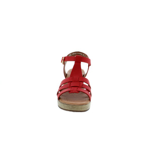 The Remonte D0N50-33 strappy sandal is designed with a velcro-adjustable strap for a customized fit. This heeled sandal features a soft footbed to keep your feet looking and feeling their best!