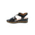 This beautiful wedge sandal features a metallic reptile and perforated strap design, giving you the perfect amount of edge for every day! Designed with a shock-absorbing footbed, your feet will look and feel their best!
