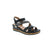 This beautiful wedge sandal features a metallic reptile and perforated strap design, giving you the perfect amount of edge for every day! Designed with a shock-absorbing footbed, your feet will look and feel their best!