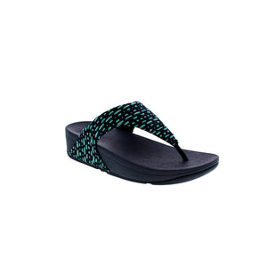 The FitFlop Lulu Geo-Webbing sandal is designed to deliver superior cushioning and shock absorption in a lightweight, comfortable package. Its microfiber upper, rocker bottom and 1-2