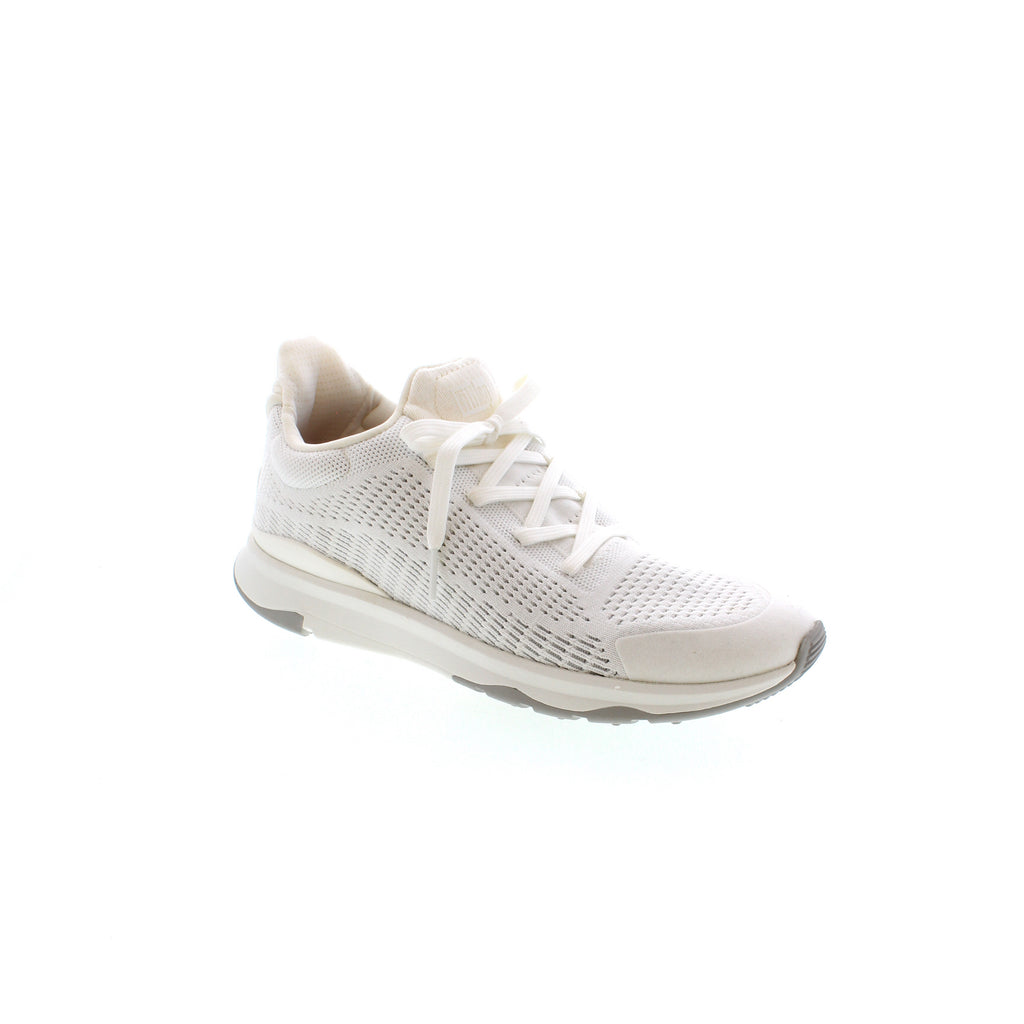 The FitFlop Vitamin FFX Knit Sneaker is a white lace-up sneaker featuring a polyester, nylon, and mesh upper with rubber outsole and light arch support. Perfect for everyday casual and athletic occasions, this stylish and comfortable sneaker is a must-have.